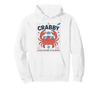 If Crabby Please Return to the Beach Funny Summer Break Pullover Hoodie