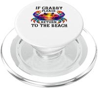 If Crabby Please Return To the Beach Funny Summer Vacation PopSockets PopGrip for MagSafe