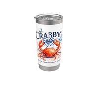 If Crabby Please Return to The Beach Ocean Crab Stainless Steel Insulated Tumbler