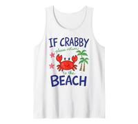If Crabby Please Return to the Beach - Spring Break Kidcore Tank Top