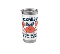If Crabby Please Return to The Beach Summer Vacation Stainless Steel Insulated Tumbler
