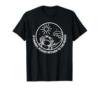 If Crabby Please Return to The Beach Surfboard Adventure T-Shirt