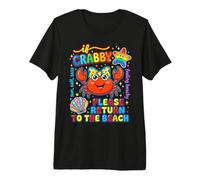If Crabby Return to The Beach Funny Summer Crab Premium T-Shirt