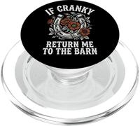 If Cranky Return Me To The Barn Funny Equestrian Horse Graph PopSockets PopGrip for MagSafe
