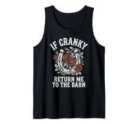 If Cranky Return Me to The Barn Funny Equestrian Horse Graph Tank Top