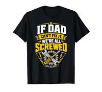 If Dad Can't Fix It, We're All Screwed Value Graphic T-Shirt, Men, Black, M