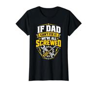 If Dad Can't Fix It, We're All Screwed Value Graphic T-Shirt, Women, Black, L