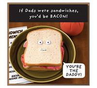 "If Dads were Sandwiches, You'd Be Bacon!" Funny Father's Day or Dad Birthday Card