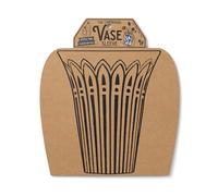 IF Decorative Vase Sleeve - Home decor - upcycle plastic bottles by covering them. Double sided cardboard cover - two vase designs per pack - Cut Glass