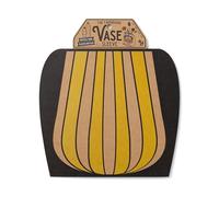 IF Decorative Vase Sleeve - Home decor - upcycle plastic bottles by covering them. Double sided cardboard cover - two vase designs per pack - Yellow Stripy