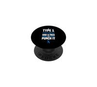 If Diabetes Had Face Punch It Type 1 Diabetes Awareness T1D PopSockets Adhesive PopGrip
