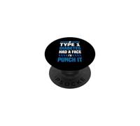 If Diabetes Had Face Punch It Type 1 Diabetes Awareness T1D PopSockets Adhesive PopGrip