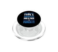 If Diabetes Had Face Punch It Type 1 Diabetes Awareness T1D PopSockets PopGrip for MagSafe