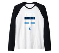 If Diabetes Had Face Punch It Type 1 Diabetes Awareness T1D Raglan Baseball Tee