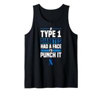 If Diabetes Had Face Punch It Type 1 Diabetes Awareness T1D Tank Top