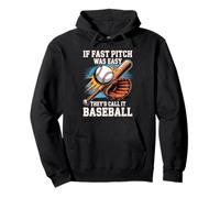 If Fast Pitch Was Easy They'd Call It Baseball - Pullover Hoodie