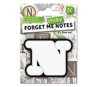 IF Forget Me Sticky Notes - Letter N