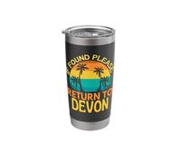 If Found Please Return to Devon, I Love Devon Day Stainless Steel Insulated Tumbler