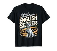 If Found Please Return to My English Setter Dog Value Graphic T-Shirt