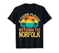 If Found Please Return To Norfolk, I Love Norfolk Day T-Shirt