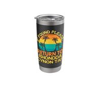If Found Please Return to Rhondda Cynon Taf, I Love Rhondda Stainless Steel Insulated Tumbler