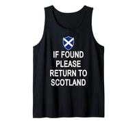 If Found Please Return to Scotland Funny Scottish Tank Top