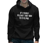 If Found Please Return to The Pub Unisex Hoodie - Black Large