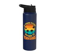 If Found Please Return to Yorkshire Love Yorkshire Day Retro Stainless Steel Insulated Water Bottle