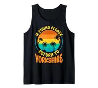 If Found Please Return to Yorkshire Love Yorkshire Day Retro Tank Top