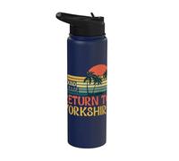 If Found Please Return to Yorkshire Retro Yorkshire Day Stainless Steel Insulated Water Bottle