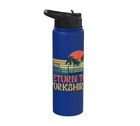 If Found Please Return to Yorkshire Retro Yorkshire Day Stainless Steel Insulated Water Bottle