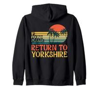 If Found Please Return To Yorkshire Retro Yorkshire Day Zip Hoodie
