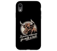 If Gender Confuse You Go Milk A Bull Funny Sarcastic Case for iPhone XR