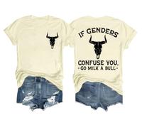 If Genders Confuse You Go Milk A Bull Shirt On Back If Genders Confuse You Go Milk A Bull T Shirt