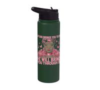 If God Brings You to It He Will Bring You Through It Stainless Steel Insulated Water Bottle
