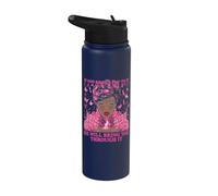If God Brings You to It He Will Bring You Through It Stainless Steel Insulated Water Bottle