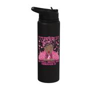 If God Brings You to It He Will Bring You Through It Stainless Steel Insulated Water Bottle
