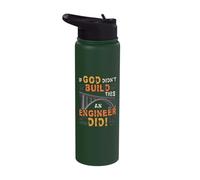 If God Didn´t Build It an Engineer Did - Funny Engineering Stainless Steel Insulated Water Bottle