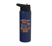 If God Didn´t Build It an Engineer Did - Funny Engineering Stainless Steel Insulated Water Bottle