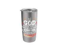 If God Gives Us What He Thinks We Can Handle I'm a Badass Stainless Steel Insulated Tumbler