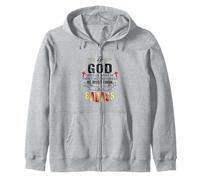 If God Gives Us What He Thinks We Can Handle Pray Christian Zip Hoodie