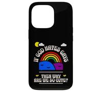 If God Hates us why are we so Cute? Rainbow Kawaii LGBTQ Gay Case for iPhone 13 Pro