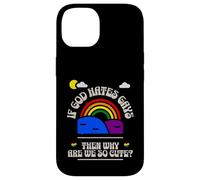 If God Hates us why are we so Cute? Rainbow Kawaii LGBTQ Gay Case for iPhone 14