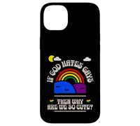 If God Hates us why are we so Cute? Rainbow Kawaii LGBTQ Gay Case for iPhone 14 Plus