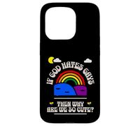 If God Hates us why are we so Cute? Rainbow Kawaii LGBTQ Gay Case for iPhone 15 Pro