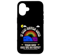 If God Hates us why are we so Cute? Rainbow Kawaii LGBTQ Gay Case for iPhone 16