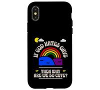 If God Hates us why are we so Cute? Rainbow Kawaii LGBTQ Gay Case for iPhone X/XS