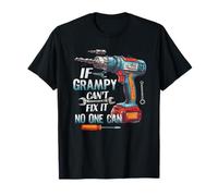 If Grampy Can't Fix It No One Can Retro Handyman Fathers Day T-Shirt