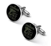 If Grandad Can't Fix It Shirt Cufflinks for Men Cuff Links Tie Father Husband Wedding Business 2.0cm