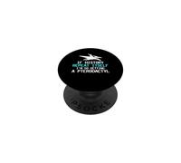 If History Repeat Itself Getting A Pterodactyl Funny Dino PopSockets Adhesive PopGrip